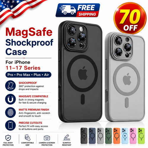 Magsafe matte shockproof case - matte,